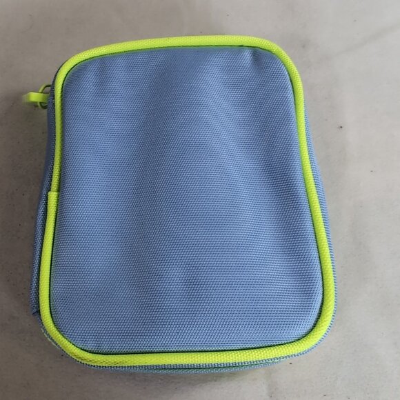 Drunk Elephant Bag Skincare Cosmetics Makeup Blue Green Zipper Case Travel Zip - Picture 7 of 14
